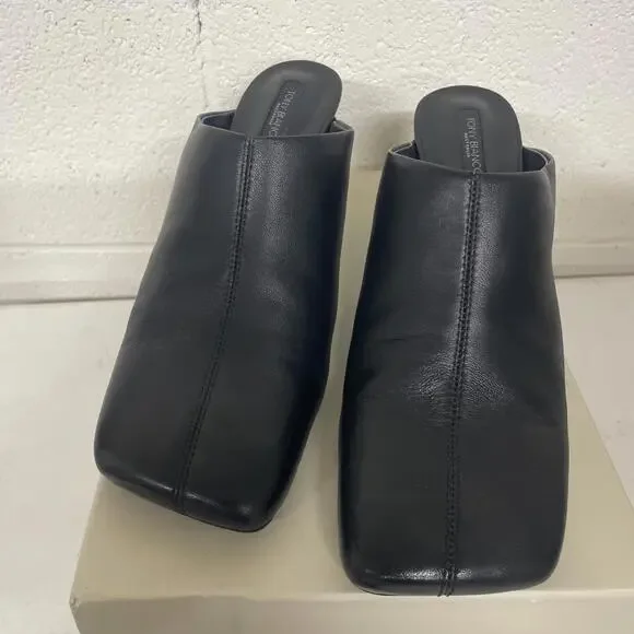 Revolve Tony Biancobabe black nappaMuleheel size 10 NIB $170 msrp